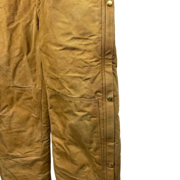 Carhartt Coveralls Mens 54 Short* Brown X02 Arctic Quilt Lined Duck Canvas Work - Picture 9 of 16